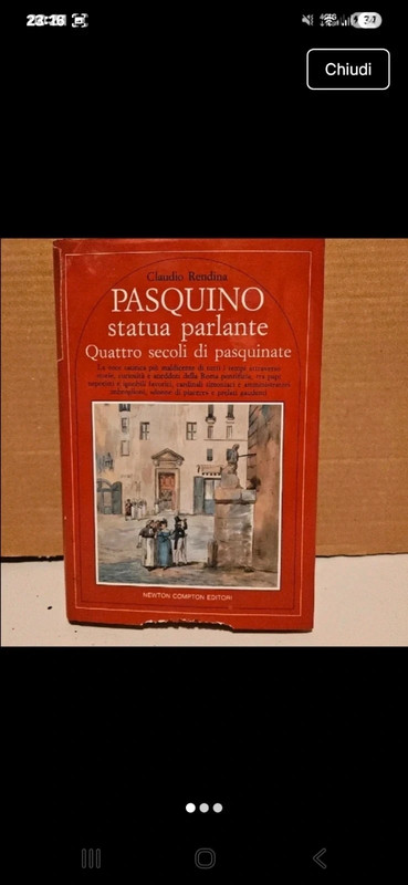 Libro "Pasquino la statua parlante " di C.Rendina