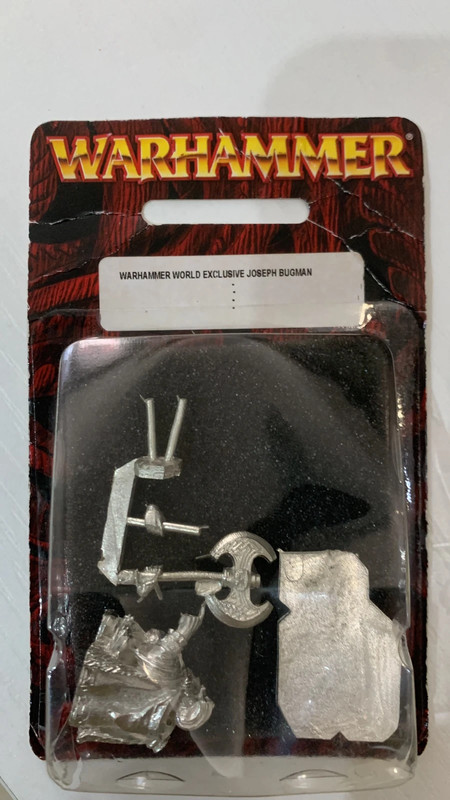 Warhammer Fantasy - Joseph Bugman Esclusiva Warhammer World NIB Metallo OOP