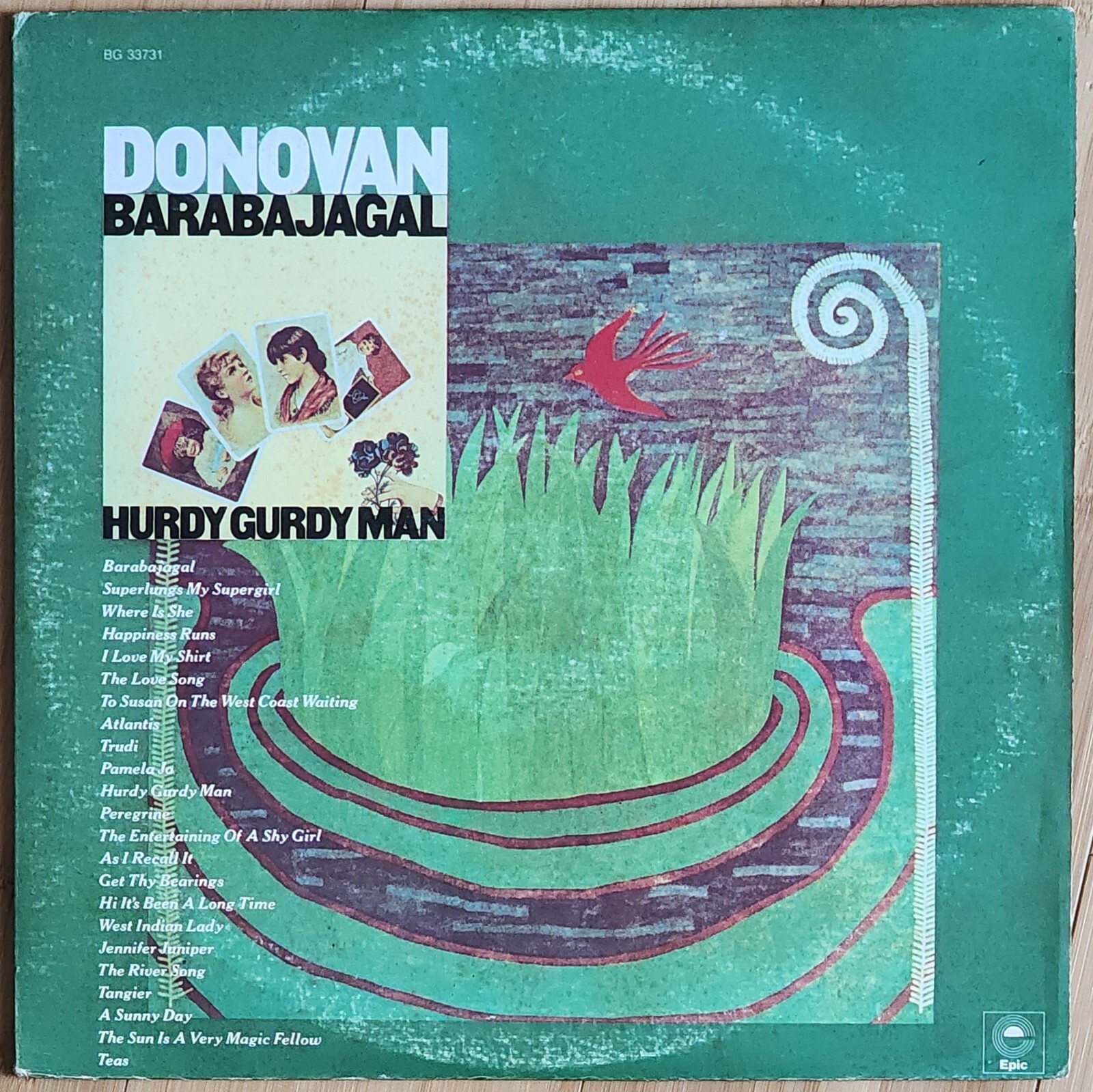DONOVAN ‎– The Hurdy Gurdy Man  Epic  2 Records BG33731 VG+
