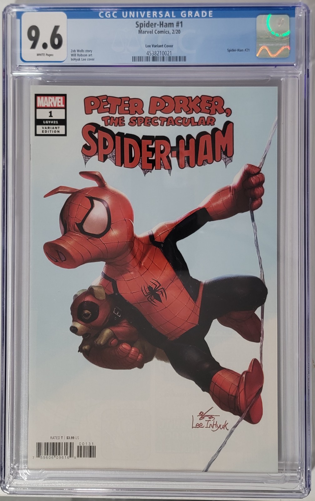 Spider-Ham #1 CGC 9.6 (2020) - Variante InHyuk Lee 1:50