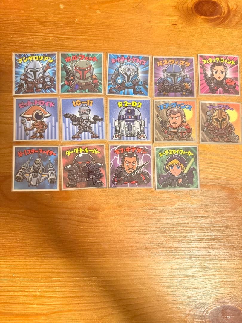 Adesivi Star Wars Il Mandaloriano Bikkuriman set 13 pezzi