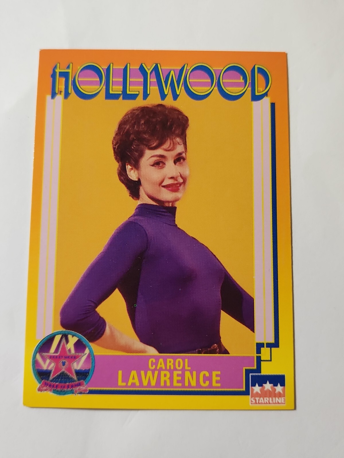 Carol Lawrence Hollywood Walk of Fame Starline Card # 139 Vintage 1991 NM 