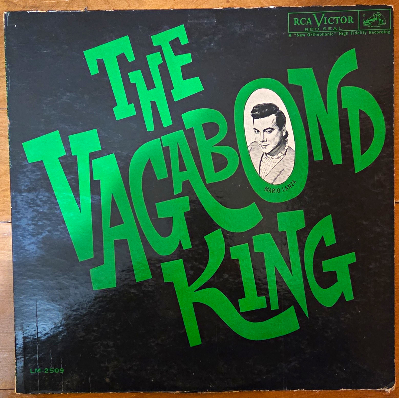 RCA Victor Red Seal Mario Lanza The Vagabond King 12" vinyl LP LM-2509