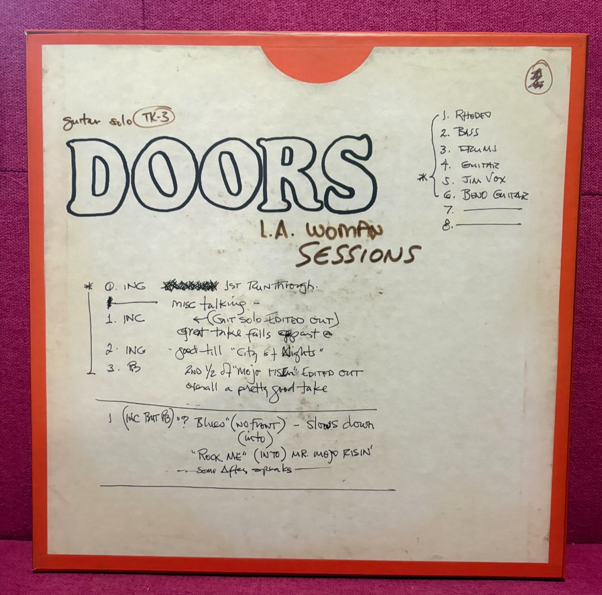 THE DOORS-L.A. Woman Sessions-4 LP Box Set-Germany Import-2022 Rhino-RSD Release