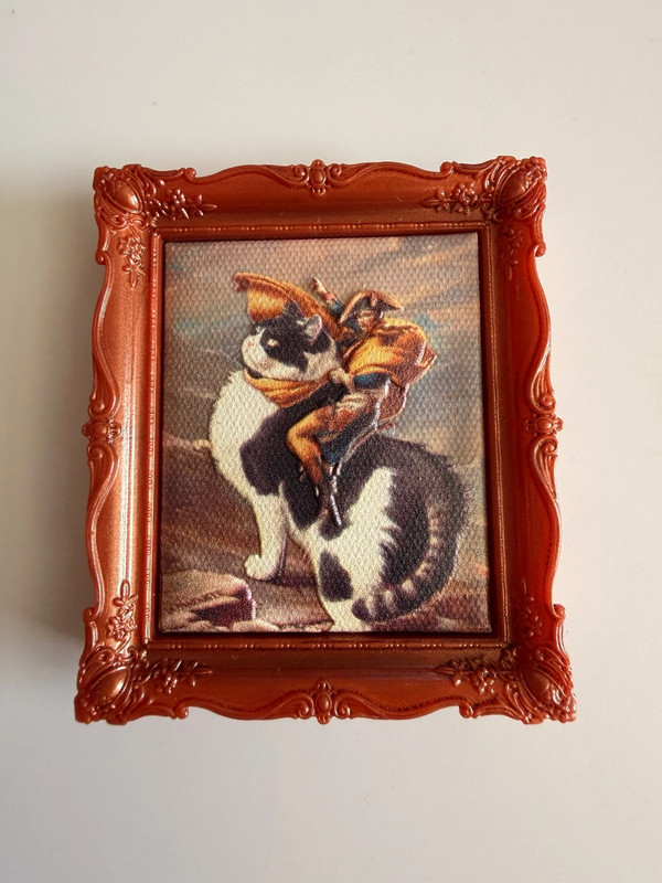 Mini Brands Masterpieces - Napoleon Crossing The Alps (on a cat) - Jacques-Louis David