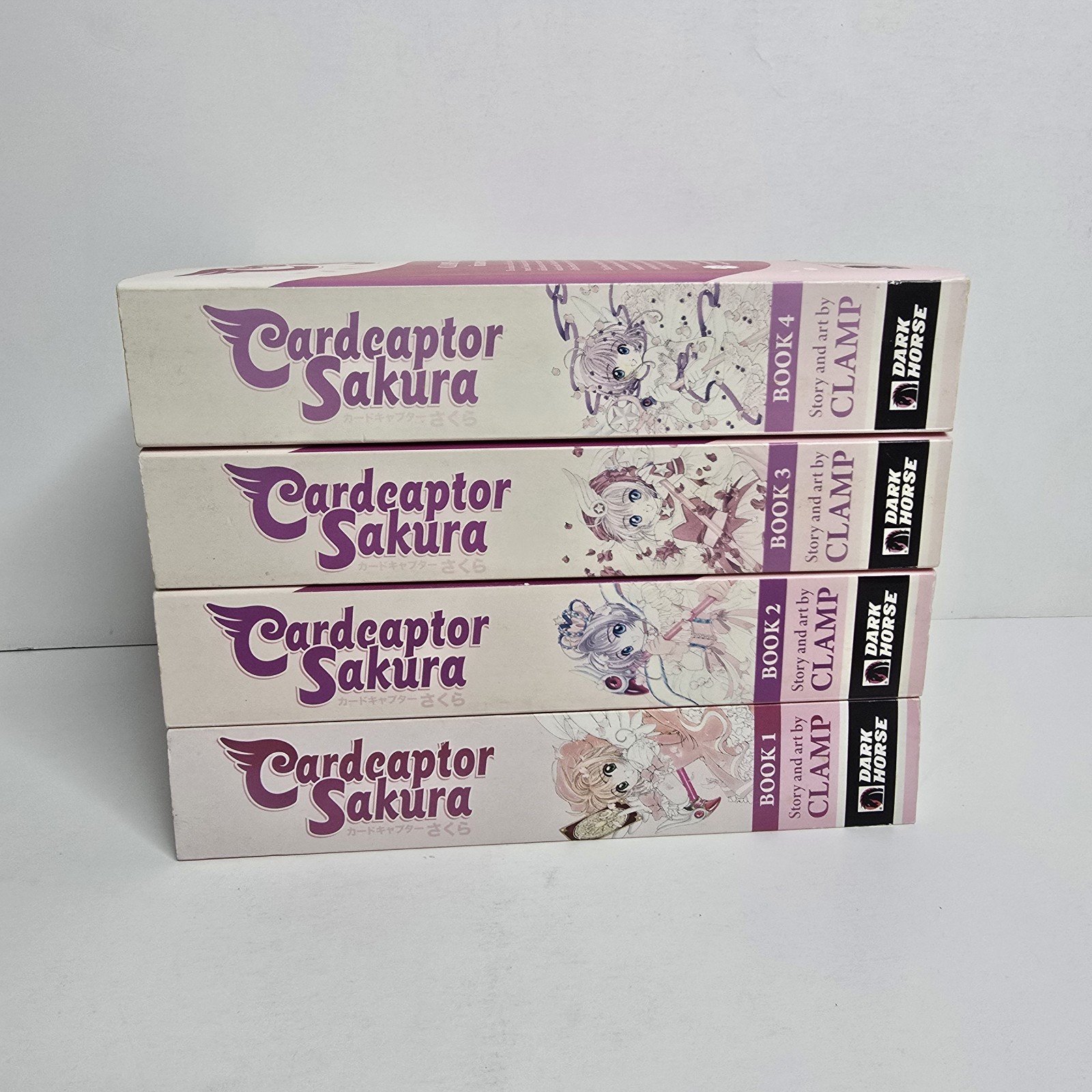Lotto set completo Cardcaptor Sakura Vol 1-4 manga inglese Omnibus Dark Horse