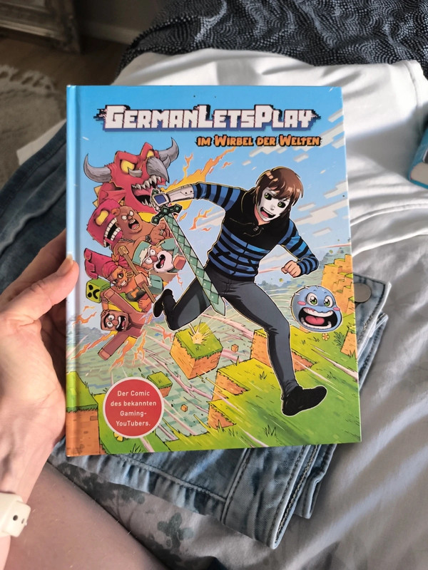 German lets Play im Wirbel der Welten Buch Comic Youtuber