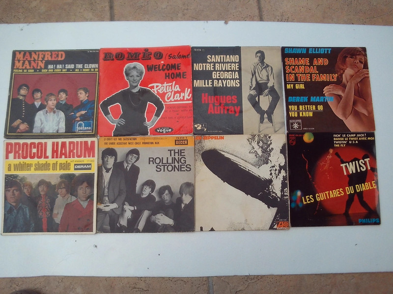 Lot de 8 Pochettes vides Vinyls 45T