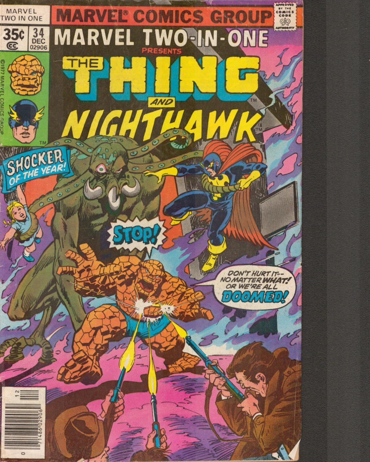 52969: MARVEL MARVEL TWO-IN-ONE #34 grado VG