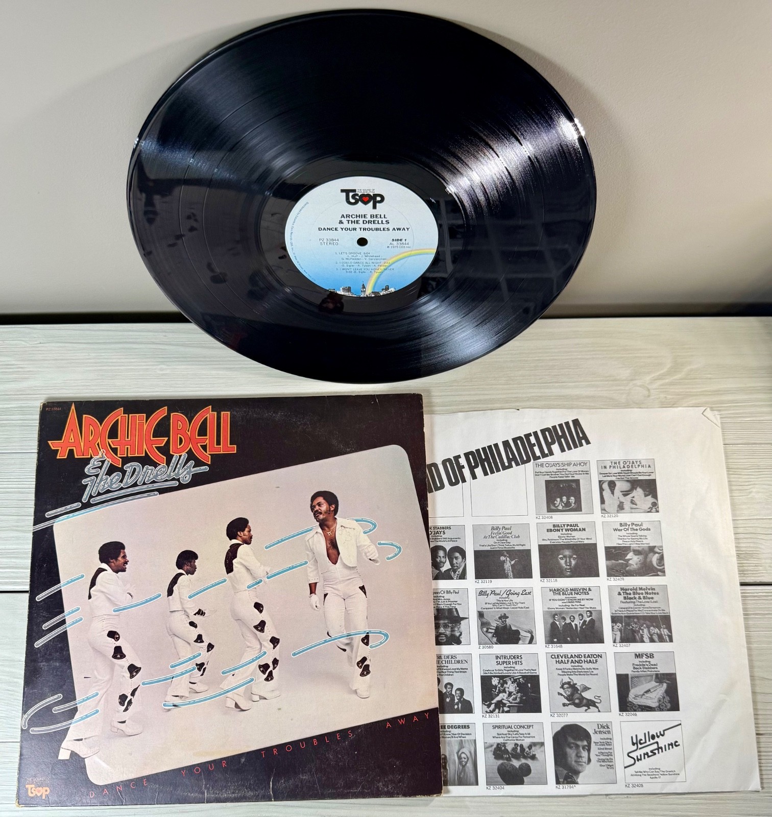 Archie Bell & The Drells - Dance Your Troubles Away 1975 Vinyl LP Tsop PZ33844