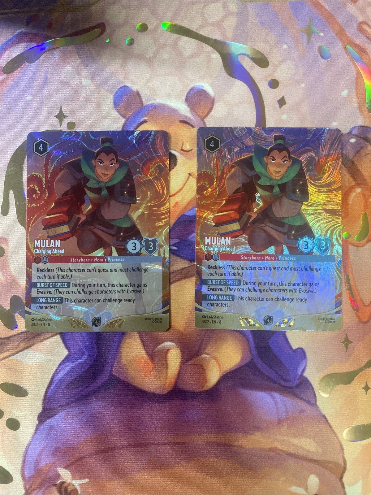 Mulan - Charging Ahead Disney Lorcana DLC Foil Promo 3/C2 EN-8 x2