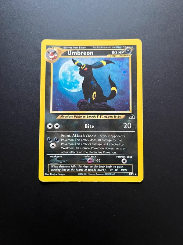 Umbreon, 2001 Neo Discovery, Holo, 13/75