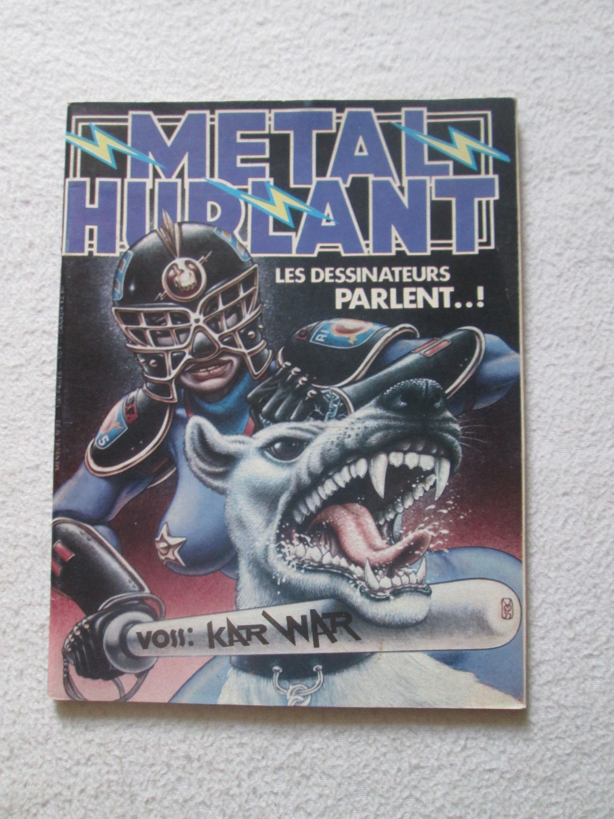 TRIBUTE TO COMICS ART COVER HEAVY METAL HURLANT 33 INEDIT PROMO KAR WAR/MOEBIUS