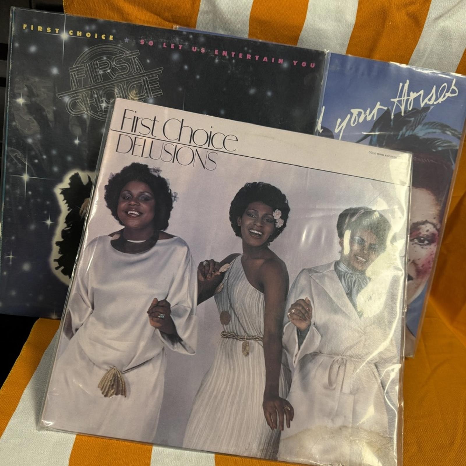 First Choice 3 LP Lot Disco Soul Vinyl Delusions Hold Your Horses Entertain You
