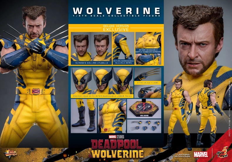 🔥Hot Toys MMS754 Deadpool&Wolverine Wolverine (Deluxe Version)1/6 Action Figure