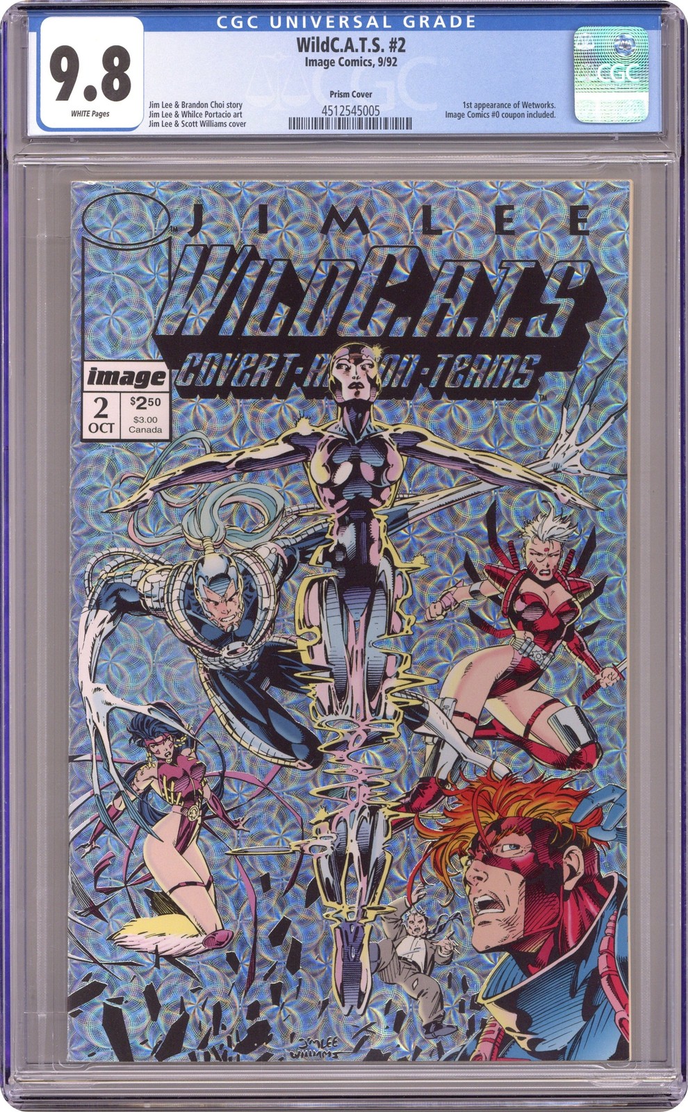 Wildcats Covert Action Teams #2 Lee Prism CGC 9.8 1992 4512545005