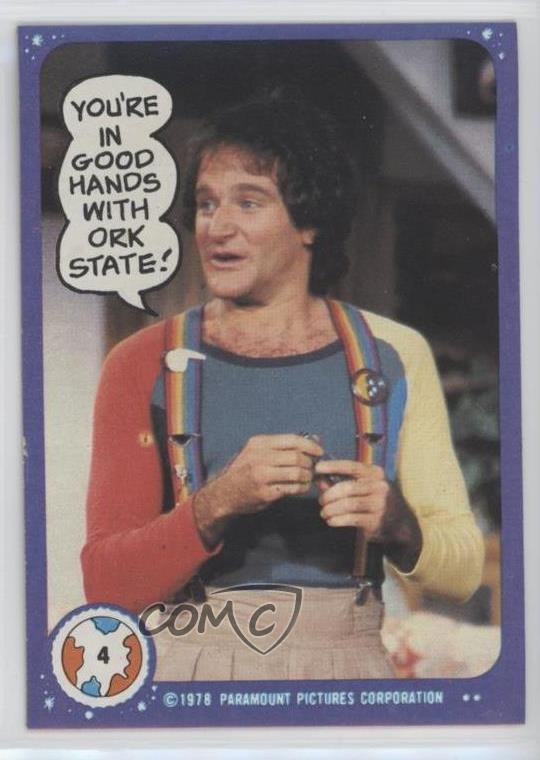 1978 Topps Mork & Mindy You're In Good Hands With Ork State! #4 0jk3