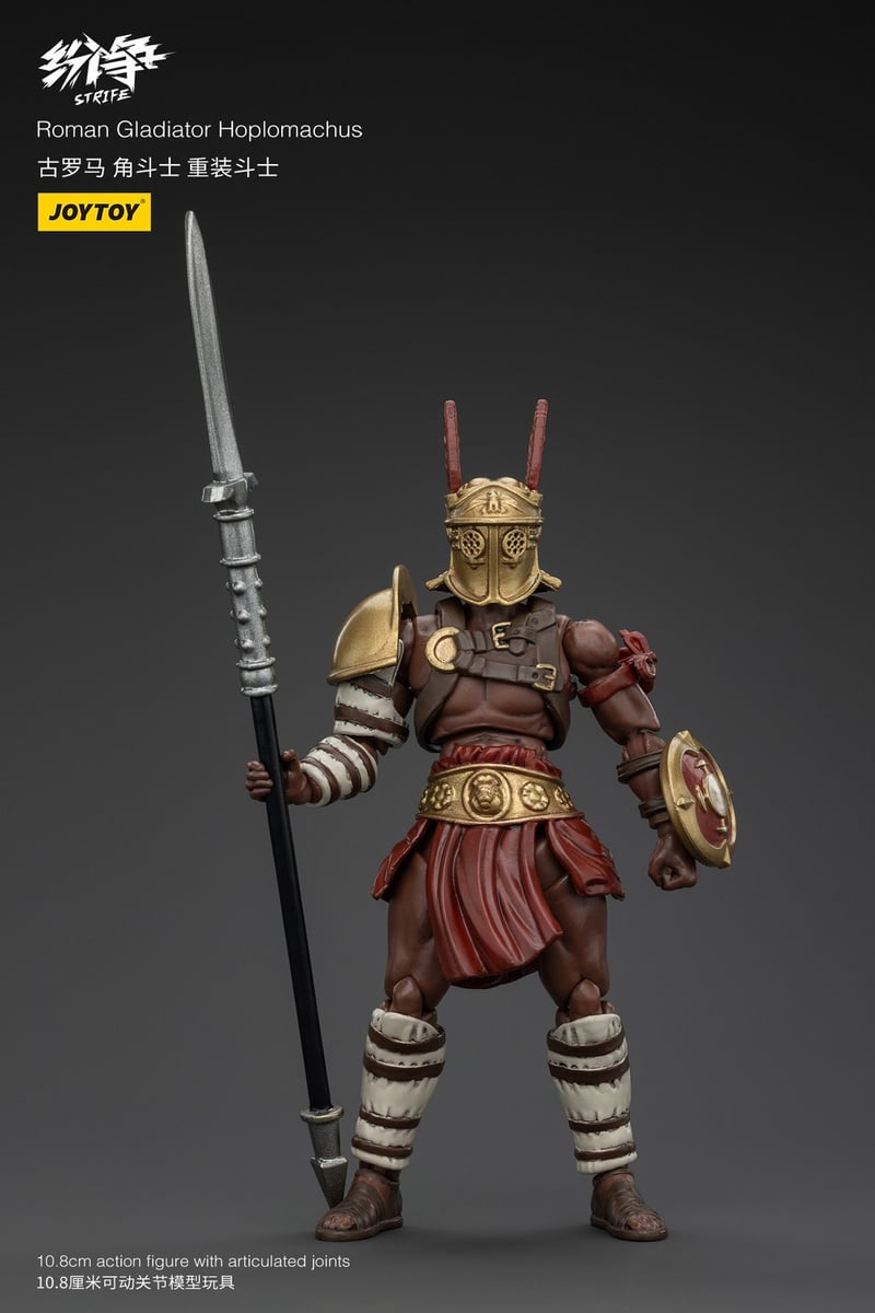 JOYTOY Strife Modellino Articolato Gladiatore Romano Dimachaerus 1:18