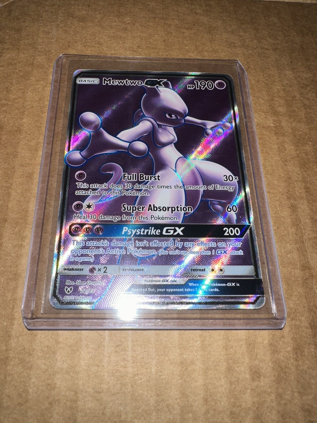 Mewtwo GX (Full Art) 72/73 Shining Legends Holo