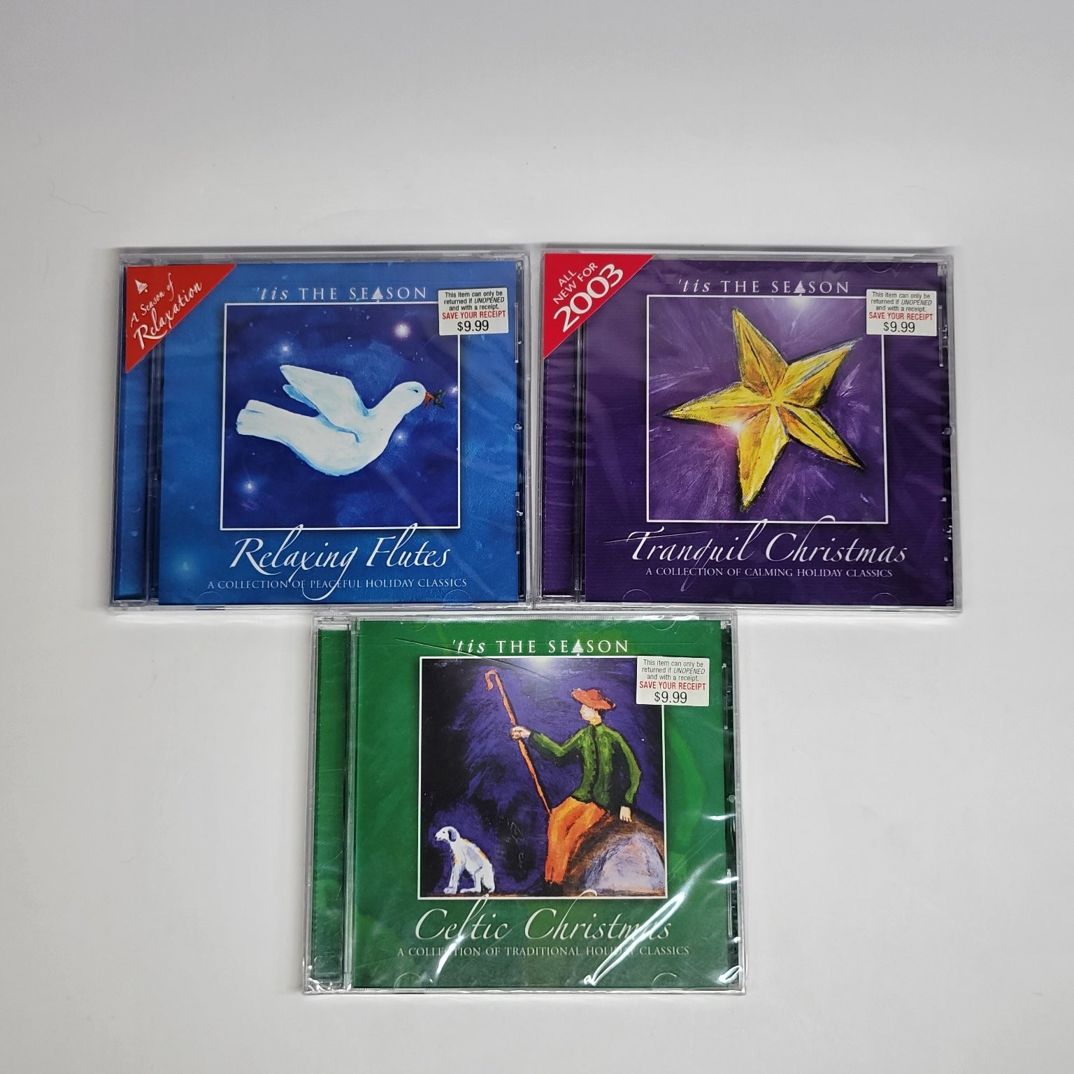 'Tis The Season 3-CD Lot: Relaxing Flutes, Celtic, Tranquil Christmas Holiday