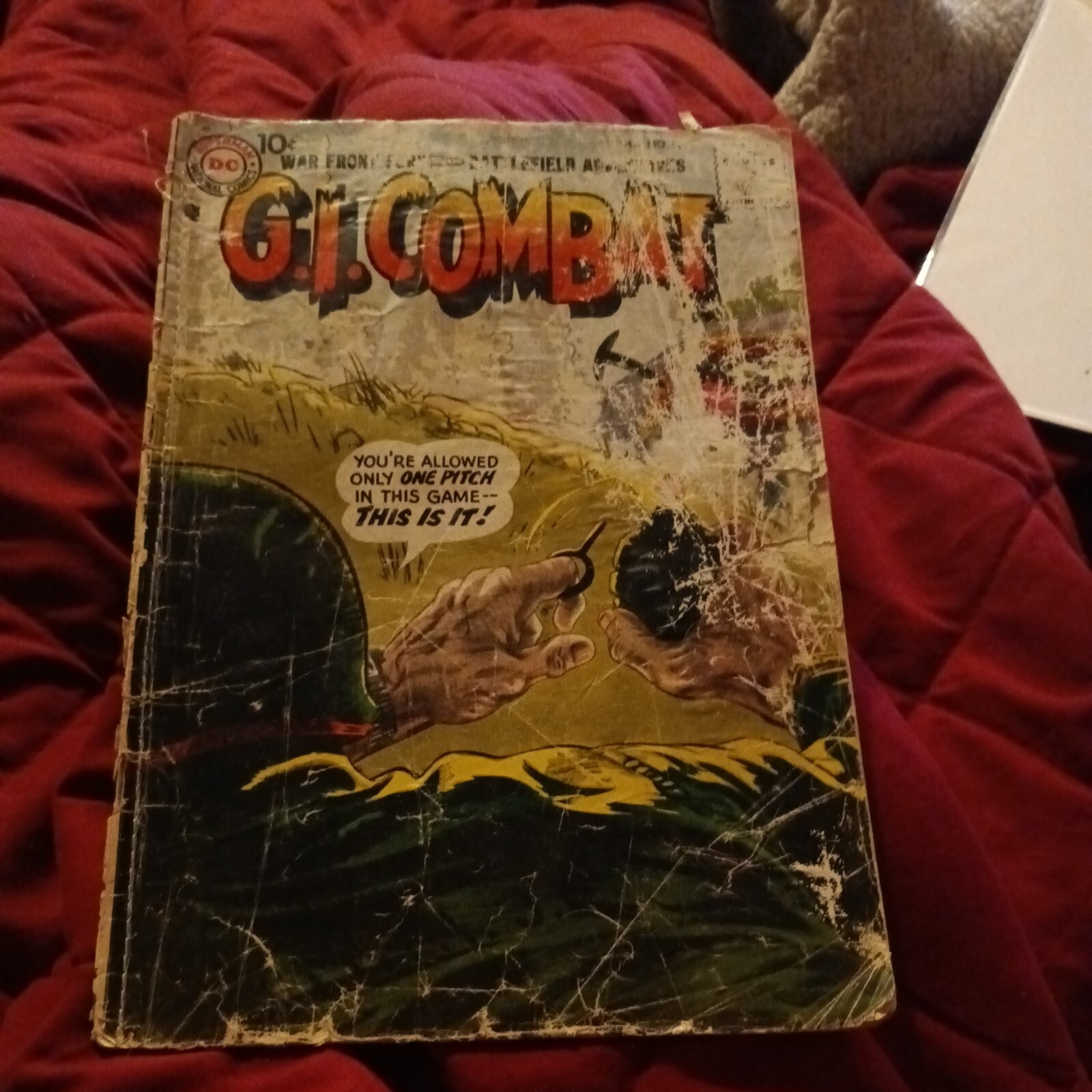 G I COMBAT COMICS #51 AGOSTO 1957 DC GREY TONE RUSS HEATH IRV NOVICK arte silver age