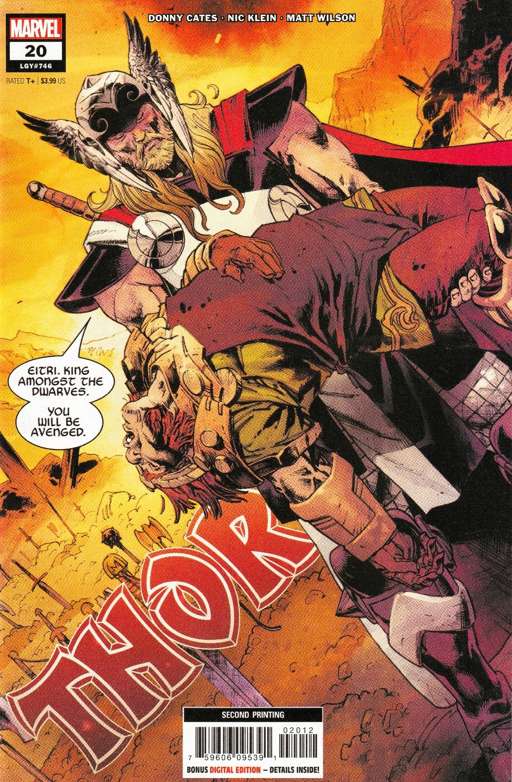 THOR #20 (2020) DONNY CATES / NIC KLEIN ART & 2nd print COVER ~ UNREAD NM