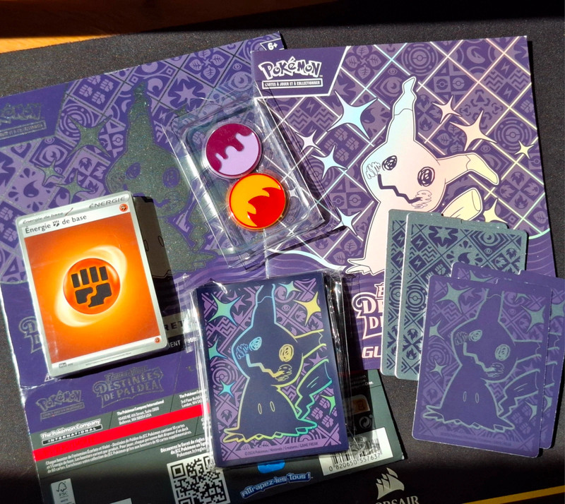 Lot Accessoires ETB Pokémon - Destinées de Paldea EV4.5