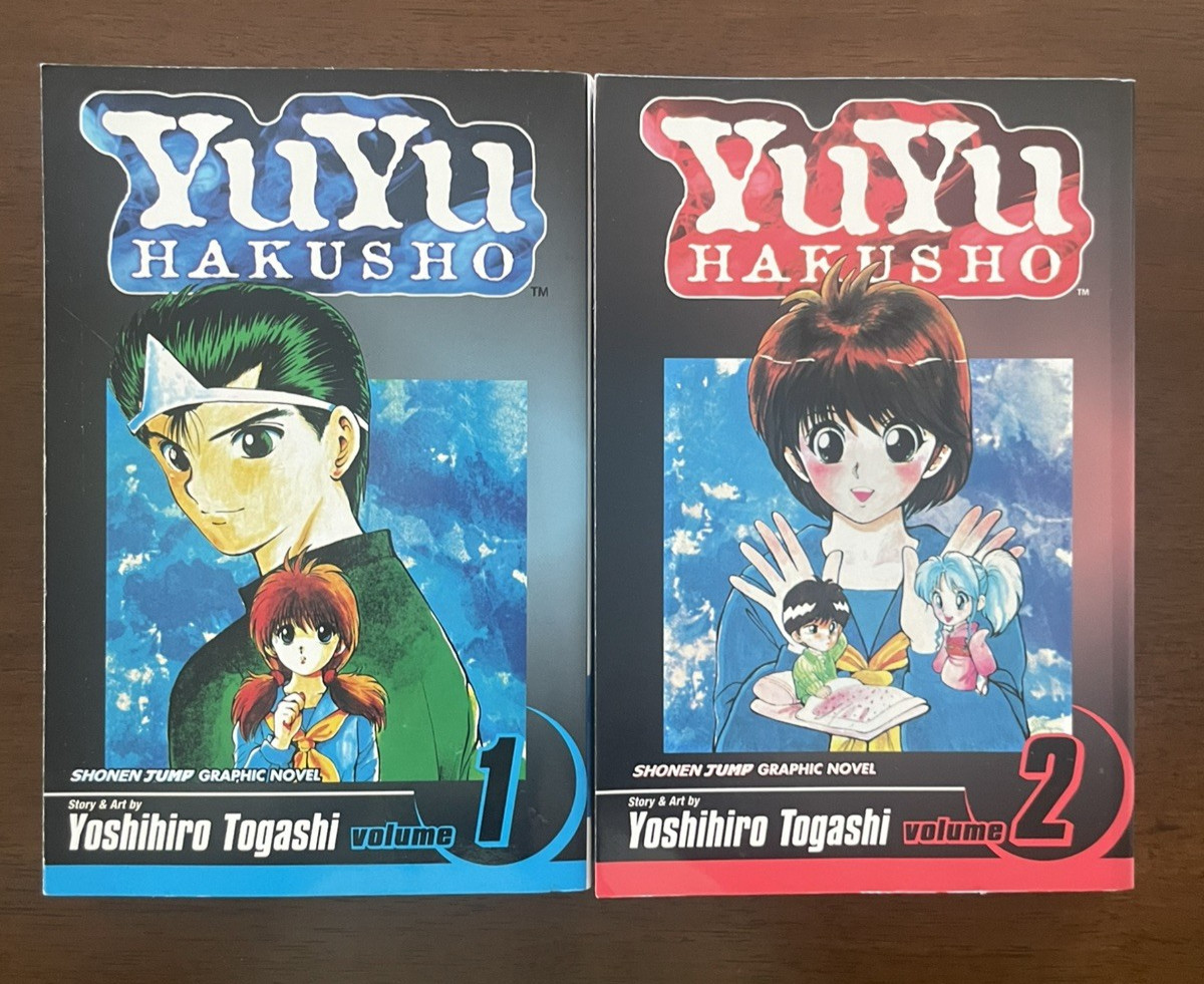 Yu Yu Hakusho Manga Vol 1 e 2 (Viz Media, 2003) di Yoshiro Togashi