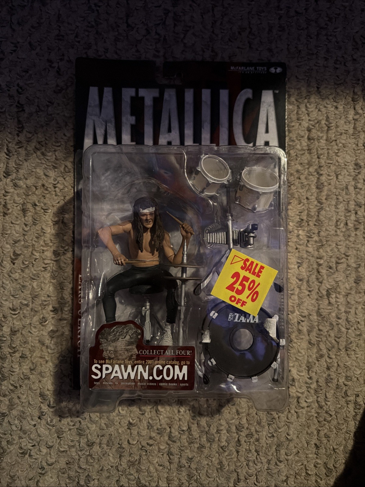 2001 McFarlane Toys Metallica Stage Figure Raccoglitori di dolore Lars Ulrich
