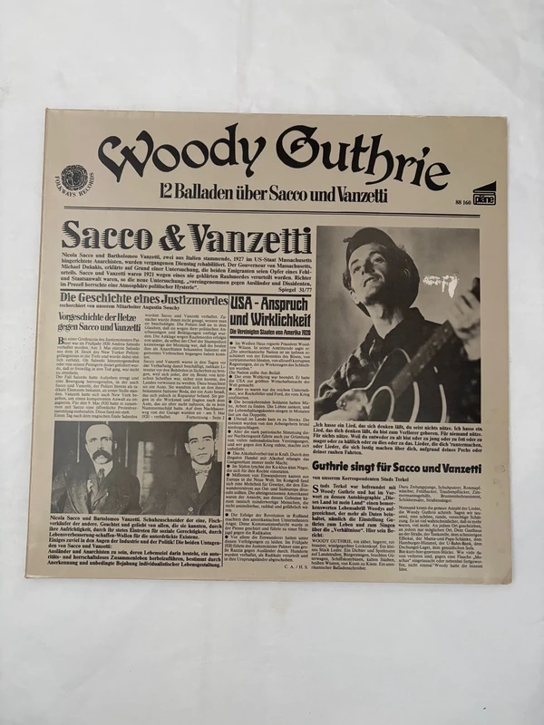 Woody Guthrie Lp Vinyl Schallplatte