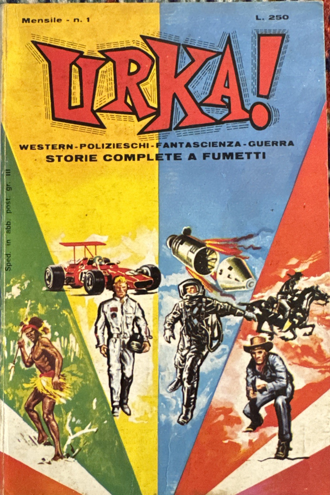 URKA n° 1 (Spada, 1970) Rivista Fumetti 196 pg brossurata