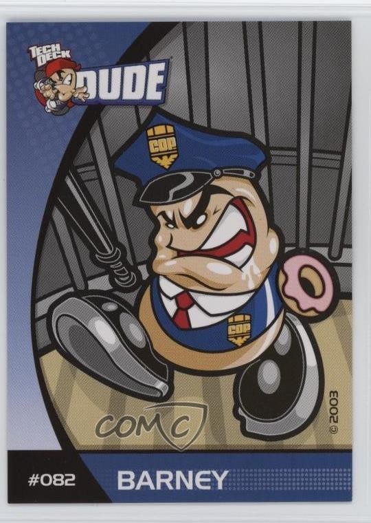 2003-05 X-Concepts Tech Deck Dudes Barney Gumble #082 1h0p