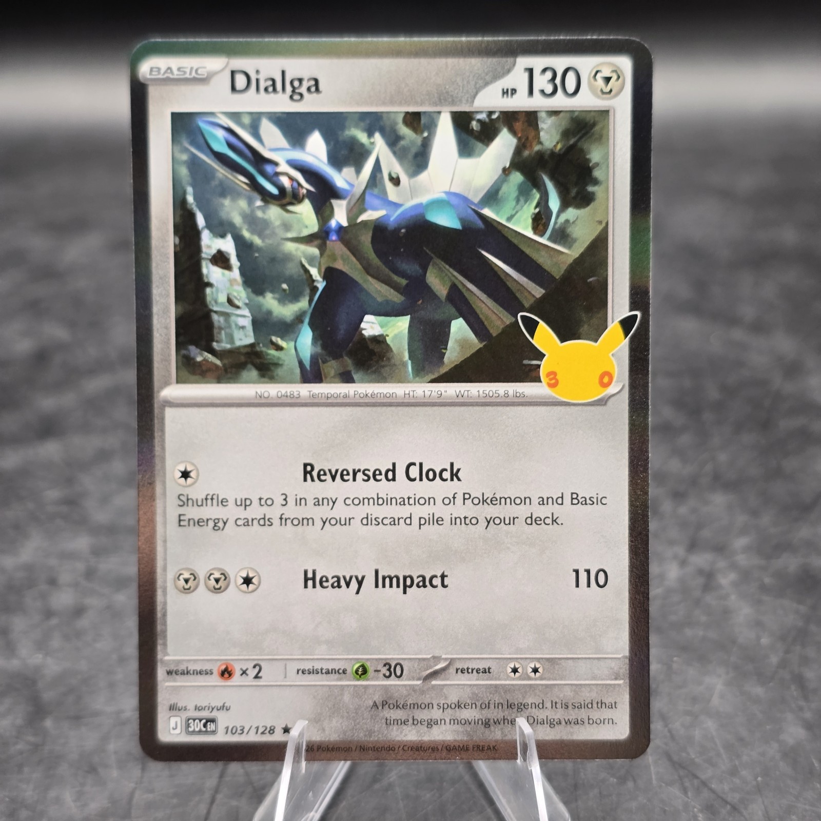 Pokemon TCG 30° Celebrazioni quasi nuovo Dialga 103/128 B19