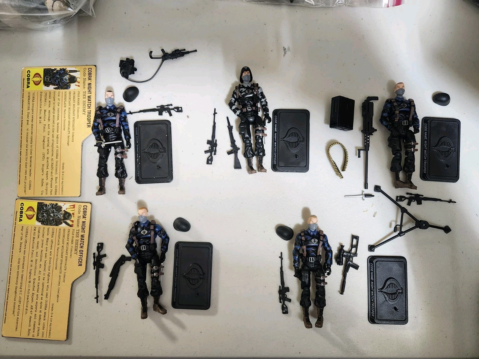 2007 GI Joe 25th Anniversary Cobra Night Watch Toys R Us Exclusive Set Of 5