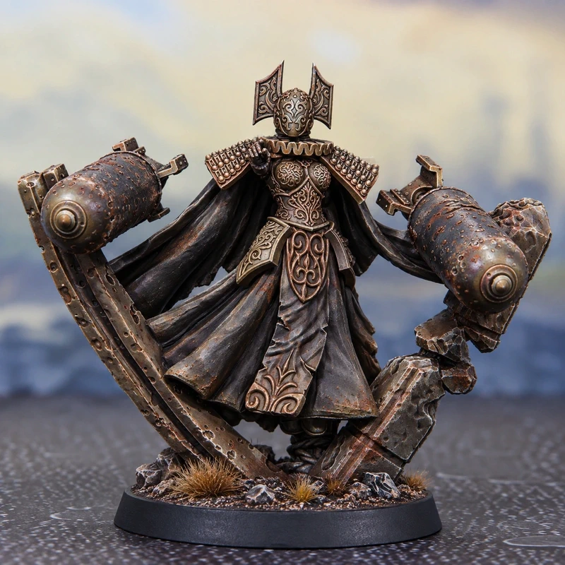 artillery witch – trench crusade | miniatura in resina