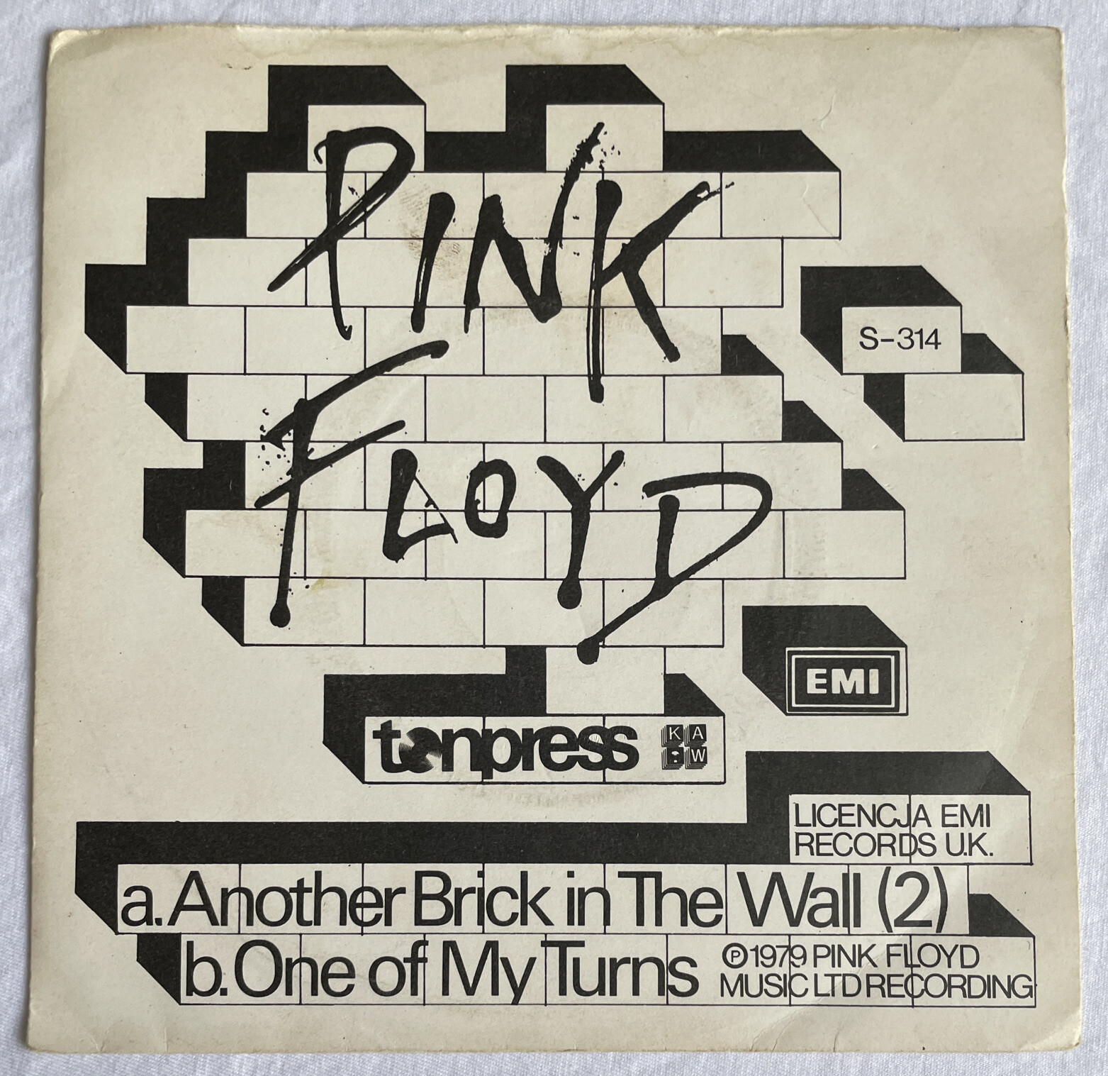 PINK FLOYD -Another Brick In The Wall Pt2- Polish 7” With Unique PicSleeve/Vinyl