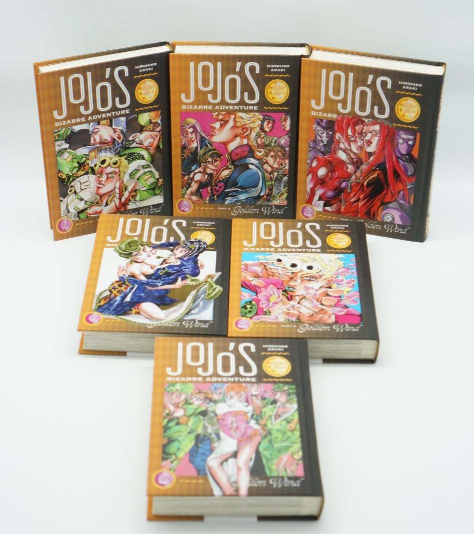 JoJo's Bizarre Adventure Golden Wind copertina rigida vol 1-6 manga set libro viz media