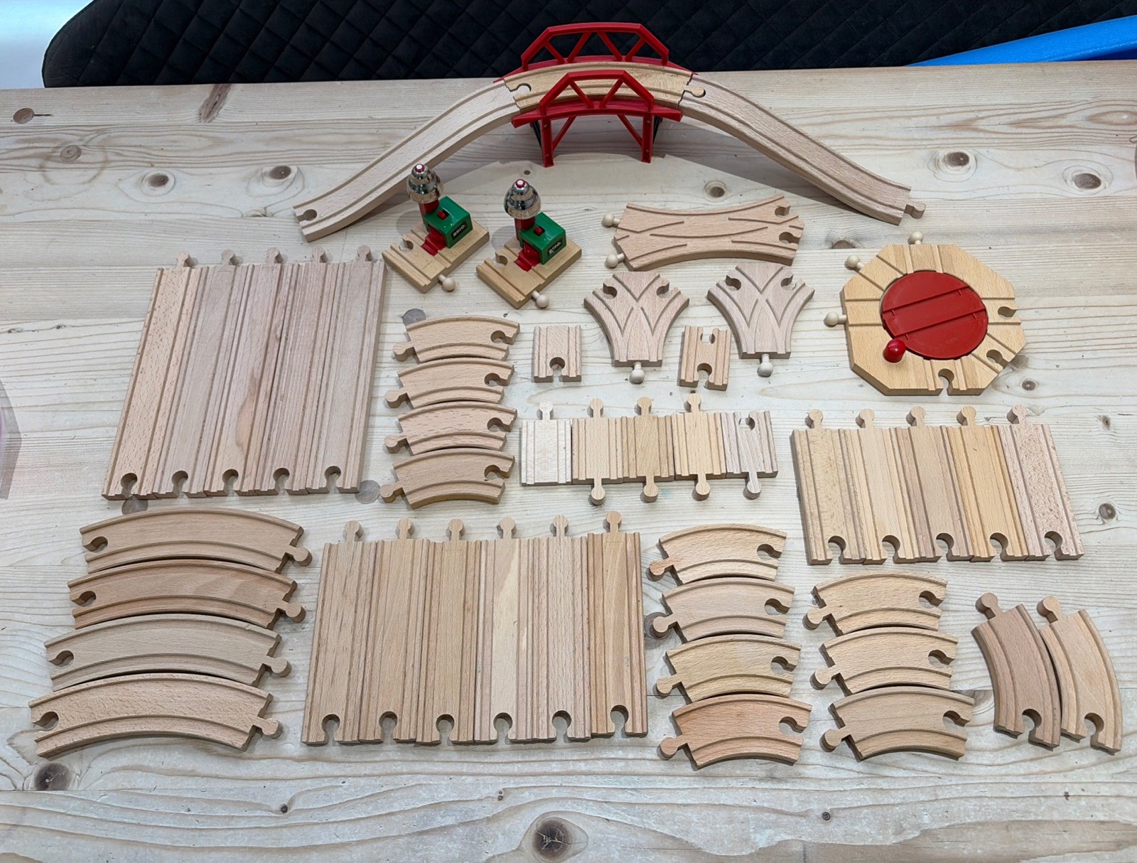 Pacchetto binari Brio originali per set trenini in legno
