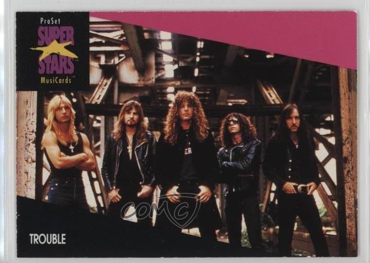 1991-92 Pro Set Super Stars MusiCards Trouble #242 1b9b