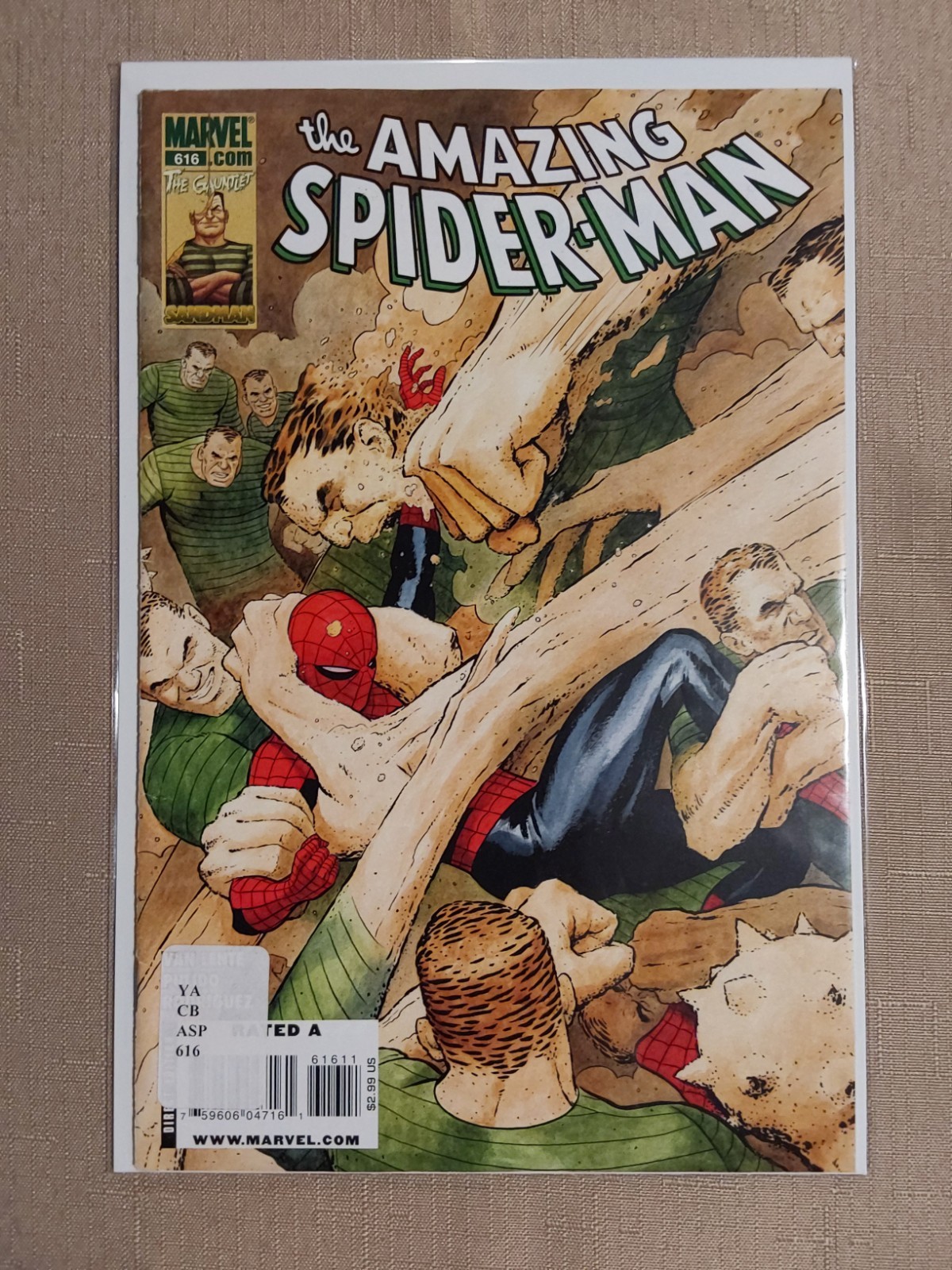 The Amazing Spider-Man #616 The Gauntlet Sandman fumetto (Marvel Comics)