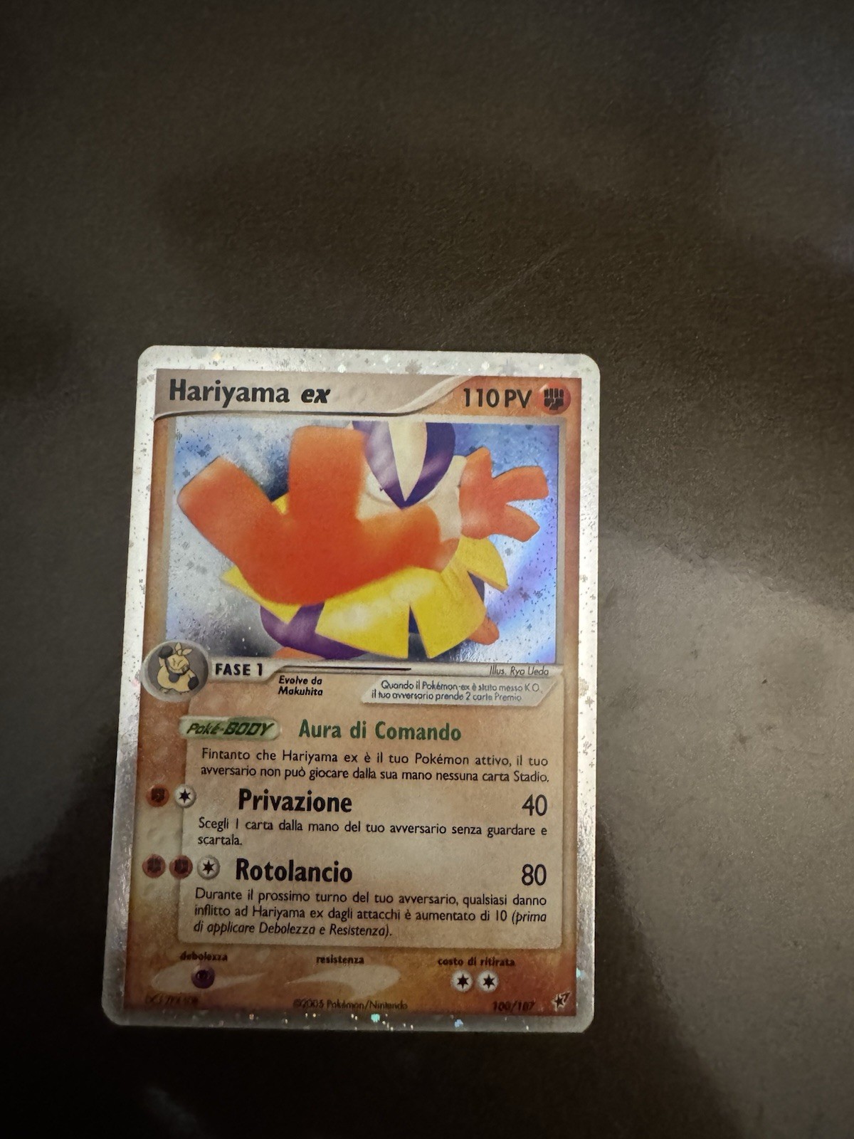 Nintendo Pokémon Hariyama ex 100/107 Italiano PV 110 Olografica