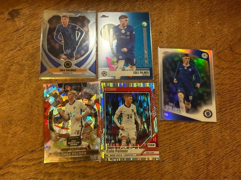 5x Cole Palmer Chelsea FC England Panini Topps