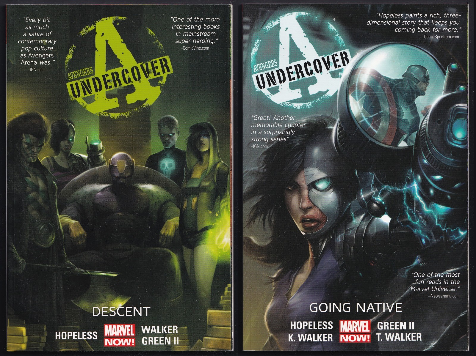 Avengers Undercover TPB Vol. 1 & 2. Complete Dennis Hopeless Series!