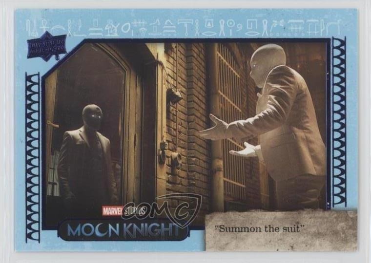2023 Upper Deck Moon Knight Sky Blue /199 Steven Grant Summon The Suit #20 c6z