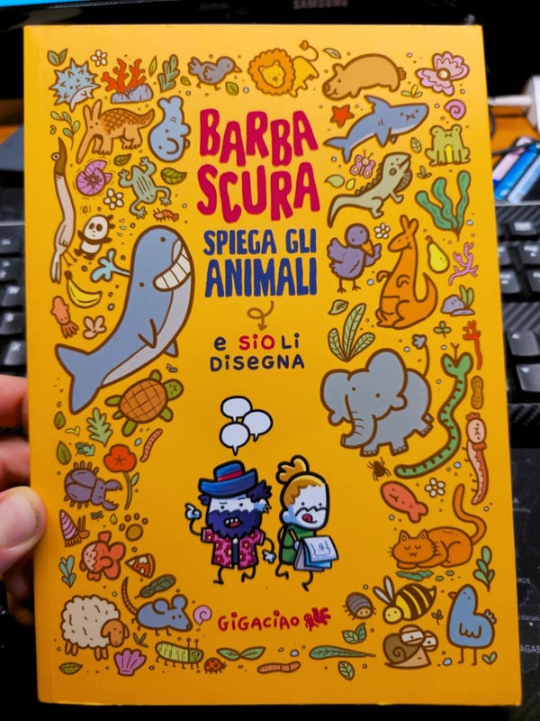 Barbarcura spiega gli animali e Sio li disegna.