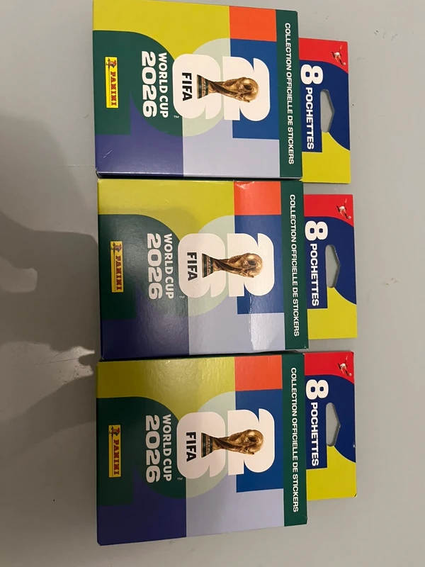 3 booster de la coupe du monde panini 2026