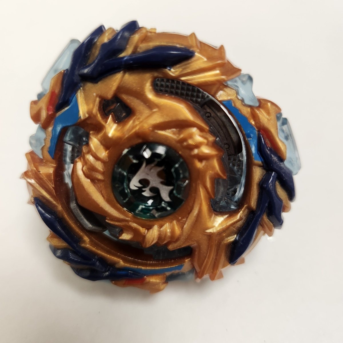 Top Beyblade Burst Rise Hypersphere Wizard Fafnir F5 oro blu navy resistenza rotazione sinistra