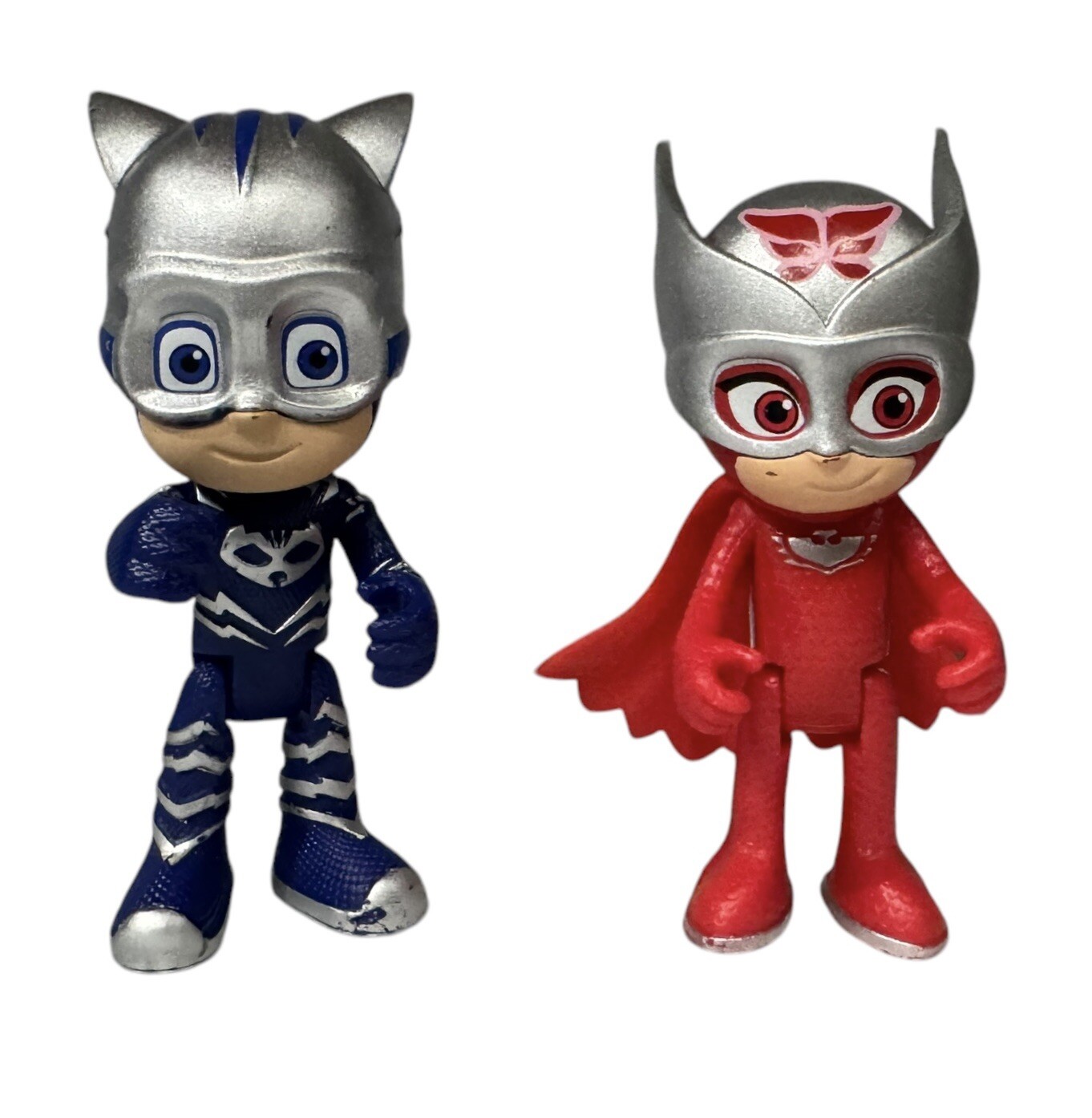 Modellino PJ Masks Turbo Blast Racer 3” Owlette e 3,5” Catboy
