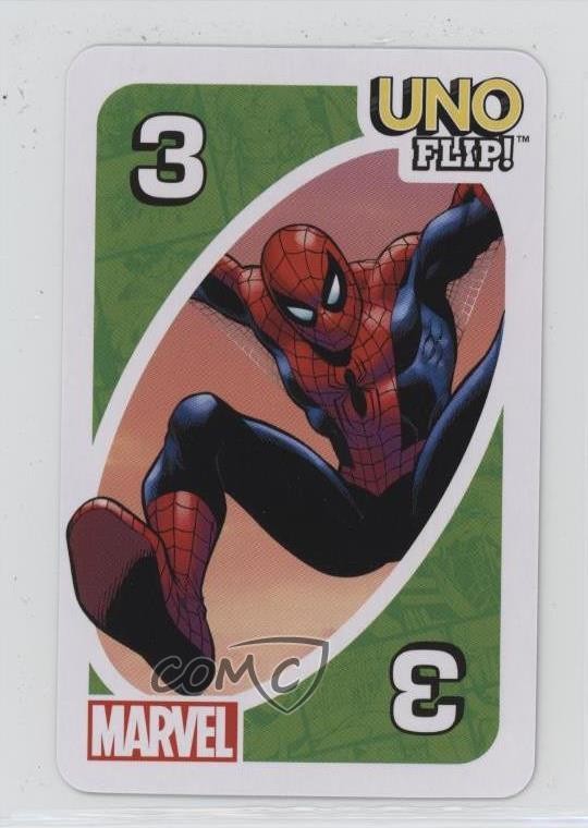 Mattel Marvel Uno Flip 2022! Spider-Man Nebula 0kb5