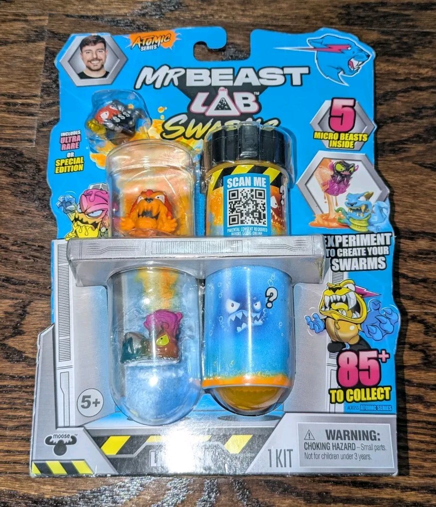 Mr Beast Lab Swarms Atomic Series 5 microfigure edizione ultra rara o speciale 